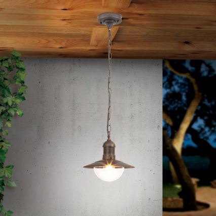 Brilagi - MOLDE Outdoor Pendant Light 1xE27/60W IP44 Bronze/Patina