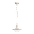 Brilagi - MOLDE Outdoor Pendant Light 1xE27/60W IP44 White/Patina