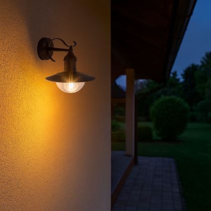 Brilagi - MOLDE Outdoor Wall Light 1xE27/60W/230V IP44 Black