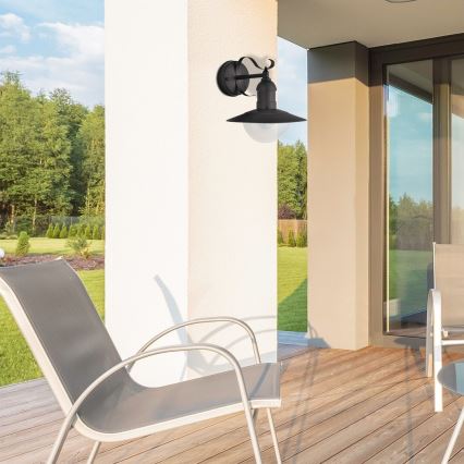 Brilagi - MOLDE Outdoor Wall Light 1xE27/60W/230V IP44 Black