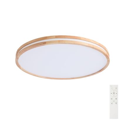 BRILAGI - Dimmable LED Ceiling Light MOLINA LED/100W/230V 3000-6000K oak Ø 80 cm + remote control