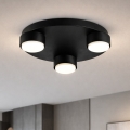 Brilagi - MONO 3x GX53/12W/230V Ceiling Light, Ø 30 cm, Black