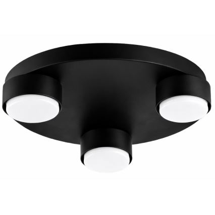 Brilagi - MONO 3x GX53/12W/230V Ceiling Light, Ø 30 cm, Black