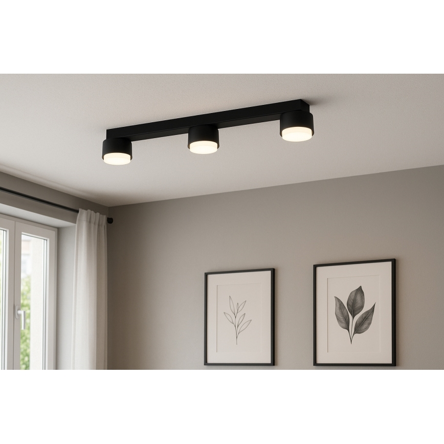 Brilagi - MONO 3x GX53/12W/230V Spotlight, Black