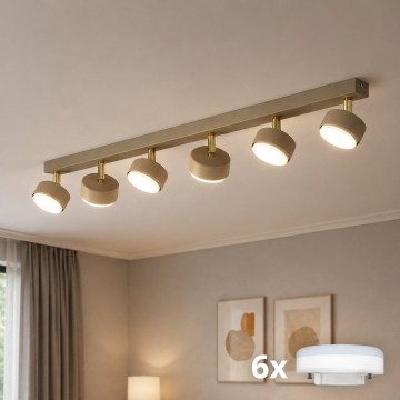 BRILAGI - MONO LED Spot Fixture 6xGX53/30W/230V Beige/Gold