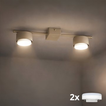 Brilagi - MONO LED spotlight 2xGX53/12W/230V beige