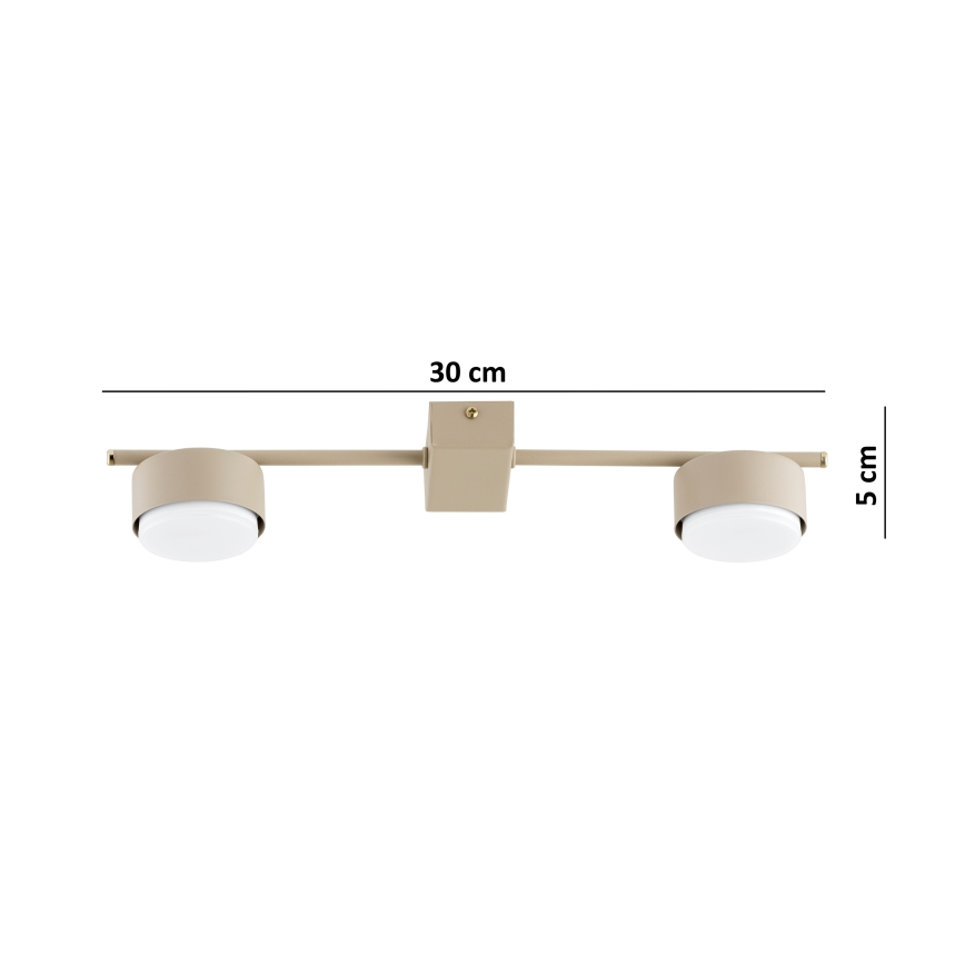 Brilagi - MONO LED spotlight 2xGX53/12W/230V beige
