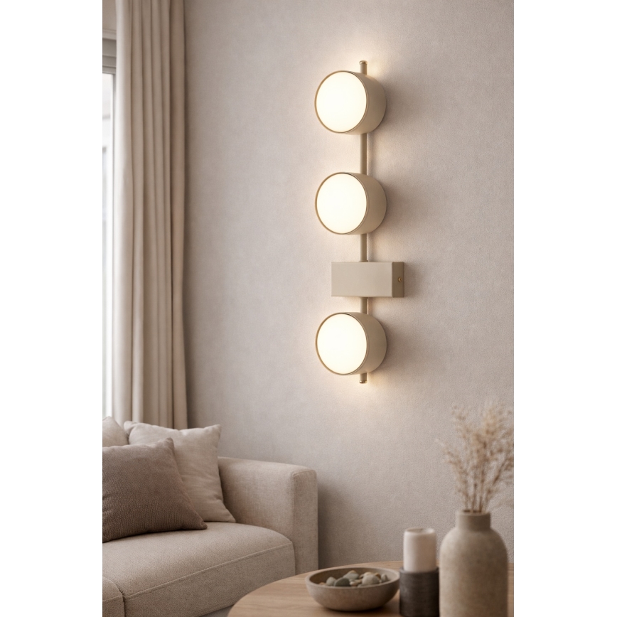 Brilagi - MONO LED Spotlight 3xGX53/12W/230V Beige