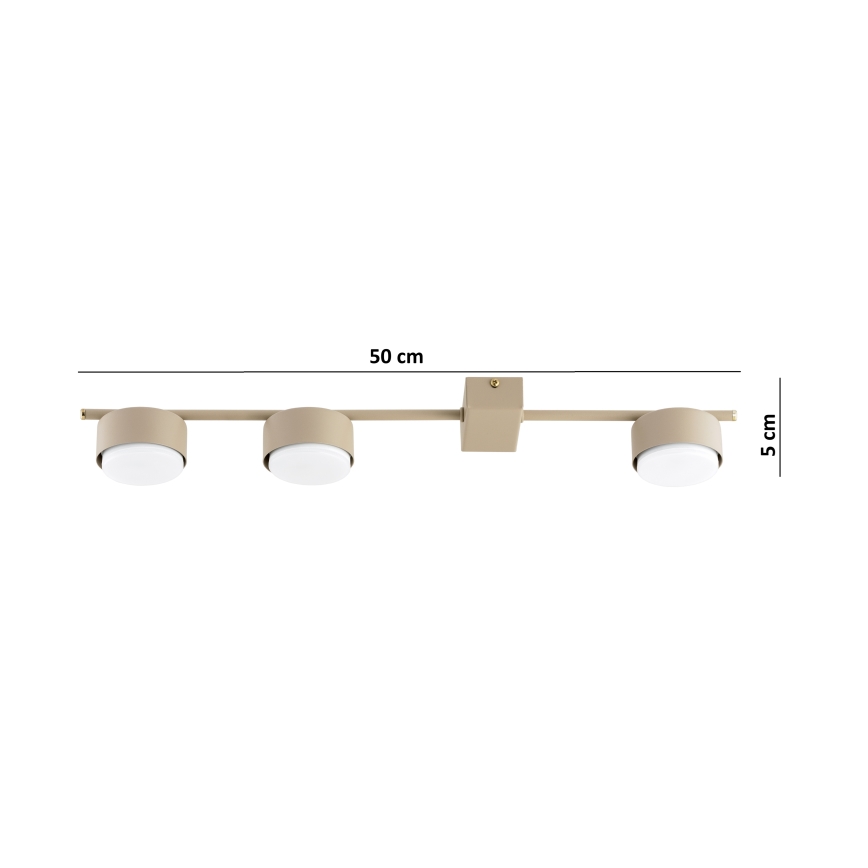 Brilagi - MONO LED Spotlight 3xGX53/12W/230V Beige