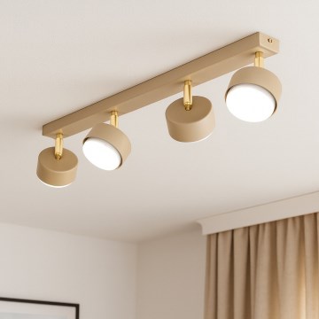 Brilagi - MONO LED Spotlight 4x GX53/12W/230V, Beige