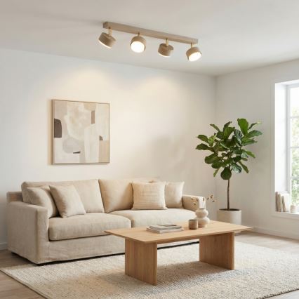 Brilagi - MONO LED Spotlight 4x GX53/12W/230V, Beige