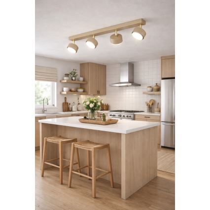 Brilagi - MONO LED Spotlight 4x GX53/12W/230V, Beige