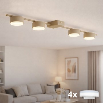 Brilagi - MONO LED Spotlight 4xGX53/12W/230V, Beige