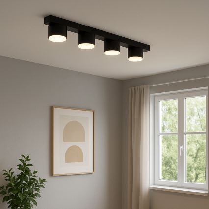 Brilagi - MONO LED Spotlight 4xGX53/12W/230V Black