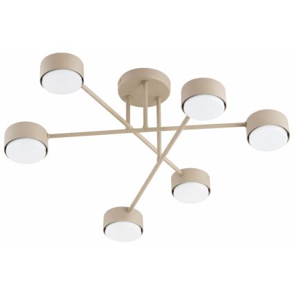 Brilagi - MONO LED Surface-Mounted Ceiling Light 6xGX53/12W/230V Beige