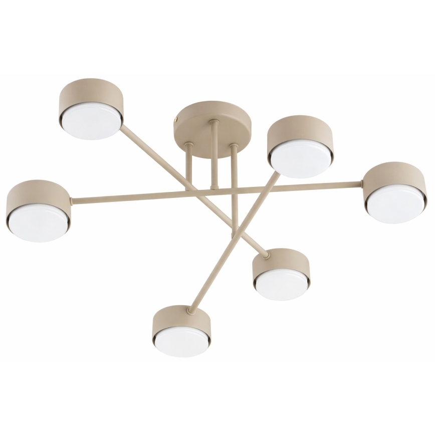 Brilagi - MONO LED Surface-Mounted Ceiling Light 6xGX53/12W/230V Beige