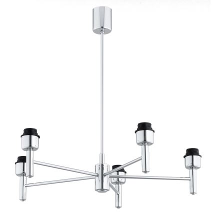 BRILAGI - MONTE 5-Light Rod Chandelier 5x E27/60W/230V Beige/Glossy Chrome