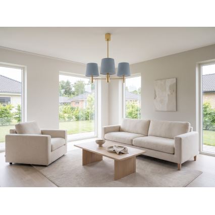 BRILAGI - MONTE Rod Chandelier 3xE27/60W/230V Blue/Gold