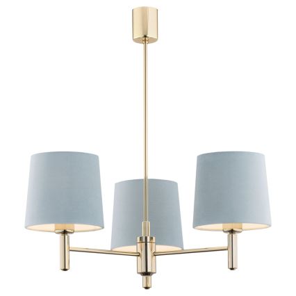 BRILAGI - MONTE Rod Chandelier 3xE27/60W/230V Blue/Gold