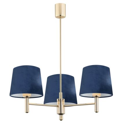 BRILAGI - MONTE Rod Chandelier 3xE27/60W/230V Blue/Gold