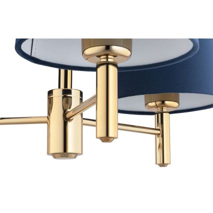 BRILAGI - MONTE Rod Chandelier 3xE27/60W/230V Blue/Gold
