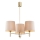 Brilagi - MONTE Rod-Mounted Chandelier 3xE27/15W/230V Beige/Gold