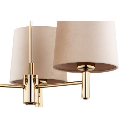Brilagi - MONTE Rod-Mounted Chandelier 3xE27/15W/230V Beige/Gold