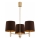 Brilagi - MONTE Rod-Mounted Chandelier 3xE27/15W/230V Brown/Gold