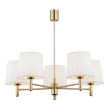 Brilagi - MONTE rod-mounted chandelier 5xE27/15W/230V cream/gold