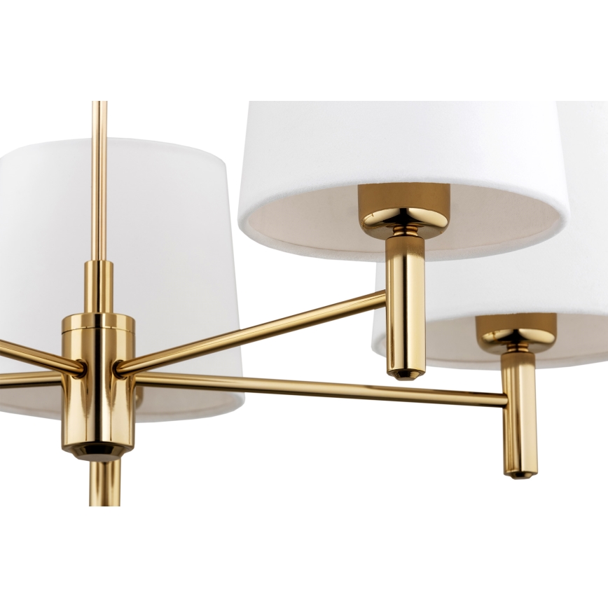 Brilagi - MONTE rod-mounted chandelier 5xE27/15W/230V cream/gold