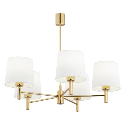 BRILAGI - MONTE rod-mounted chandelier 5xE27/60W/230V cream/gold