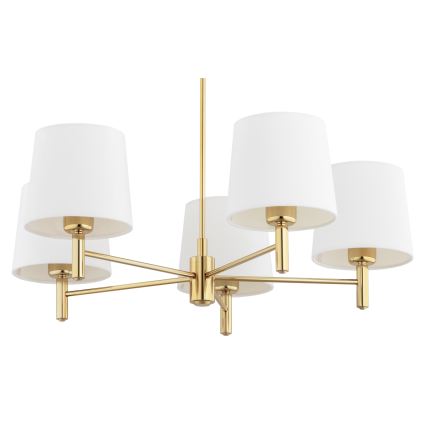 BRILAGI - MONTE rod-mounted chandelier 5xE27/60W/230V cream/gold
