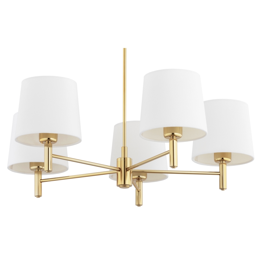 BRILAGI - MONTE rod-mounted chandelier 5xE27/60W/230V cream/gold