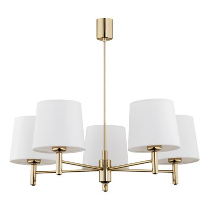 BRILAGI - MONTE rod-mounted chandelier 5xE27/60W/230V cream/gold