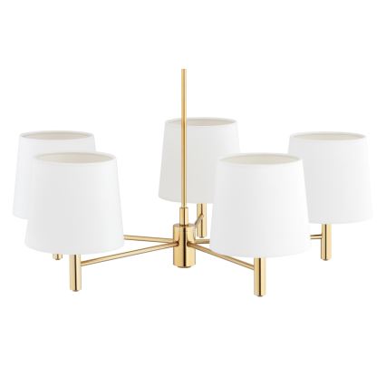 BRILAGI - MONTE rod-mounted chandelier 5xE27/60W/230V cream/gold