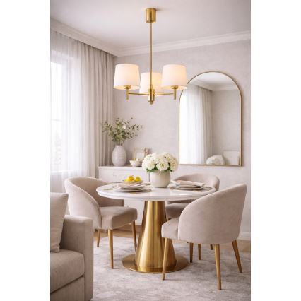 Brilagi - MONTE Rod Pendant Light 3xE27/15W/230V cream/gold
