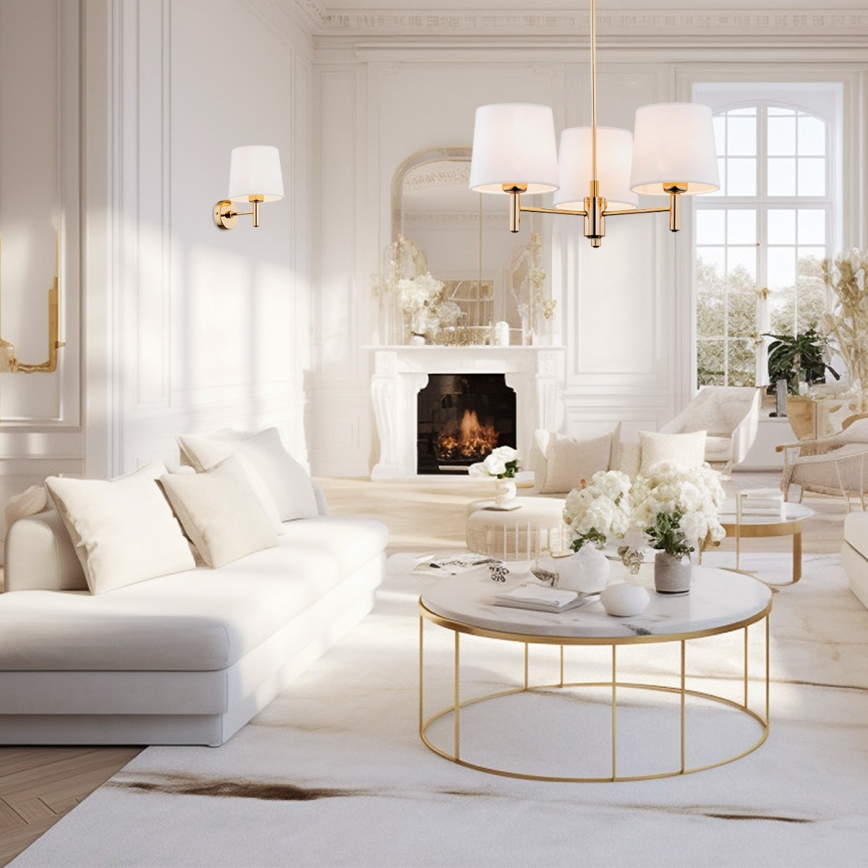 Brilagi - MONTE Rod Pendant Light 3xE27/15W/230V cream/gold