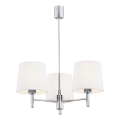 Brilagi - MONTE Rod Pendant Light 3xE27/15W/230V Cream/Polished Chrome