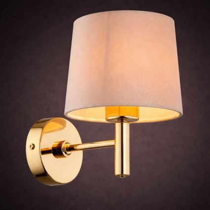 Brilagi - MONTE Wall Lamp 1xE27/15W/230V Beige/Gold