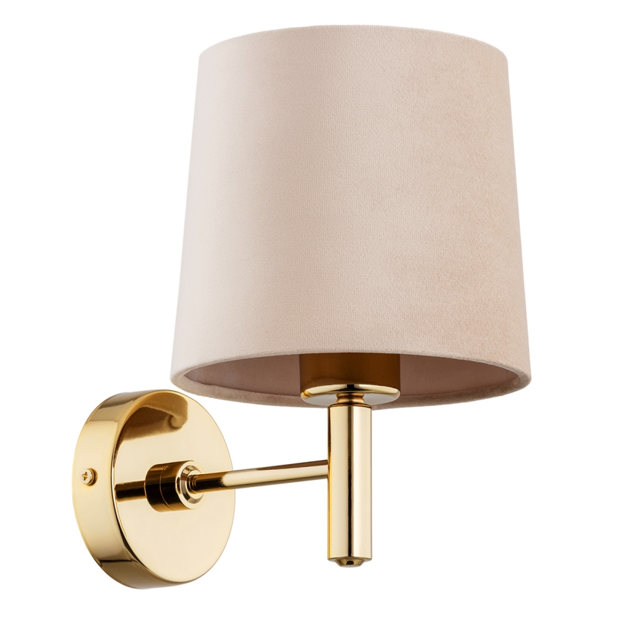 Brilagi - MONTE Wall Lamp 1xE27/15W/230V Beige/Gold