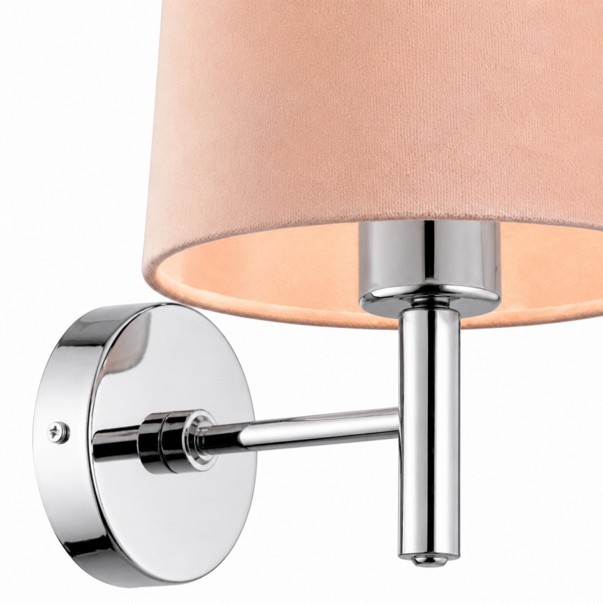 Brilagi - MONTE Wall Light 1x E27/15W/230V beige/glossy chrome