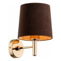 Brilagi - MONTE Wall Light 1x E27/15W/230V Brown/Gold