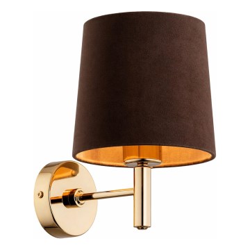 Brilagi - MONTE Wall Light 1x E27/15W/230V Brown/Gold