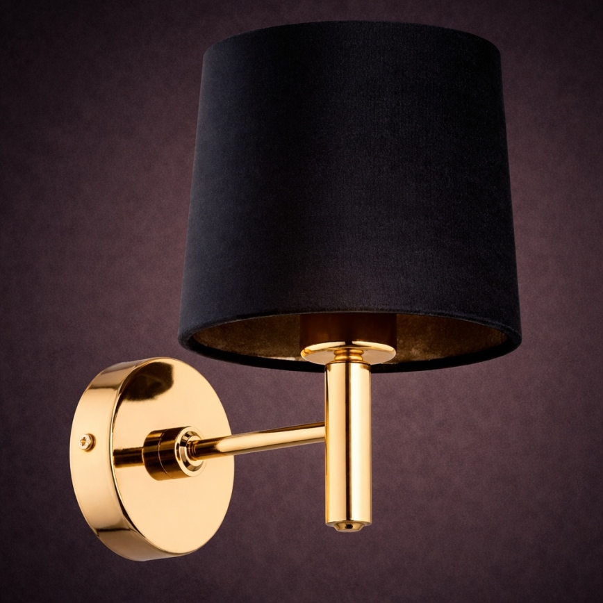Brilagi - MONTE Wall Light 1xE27/15W/230V Black/Gold