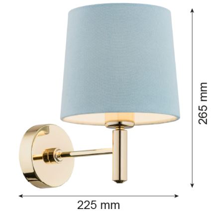 Brilagi - MONTE Wall Light 1xE27/15W/230V Blue/Gold