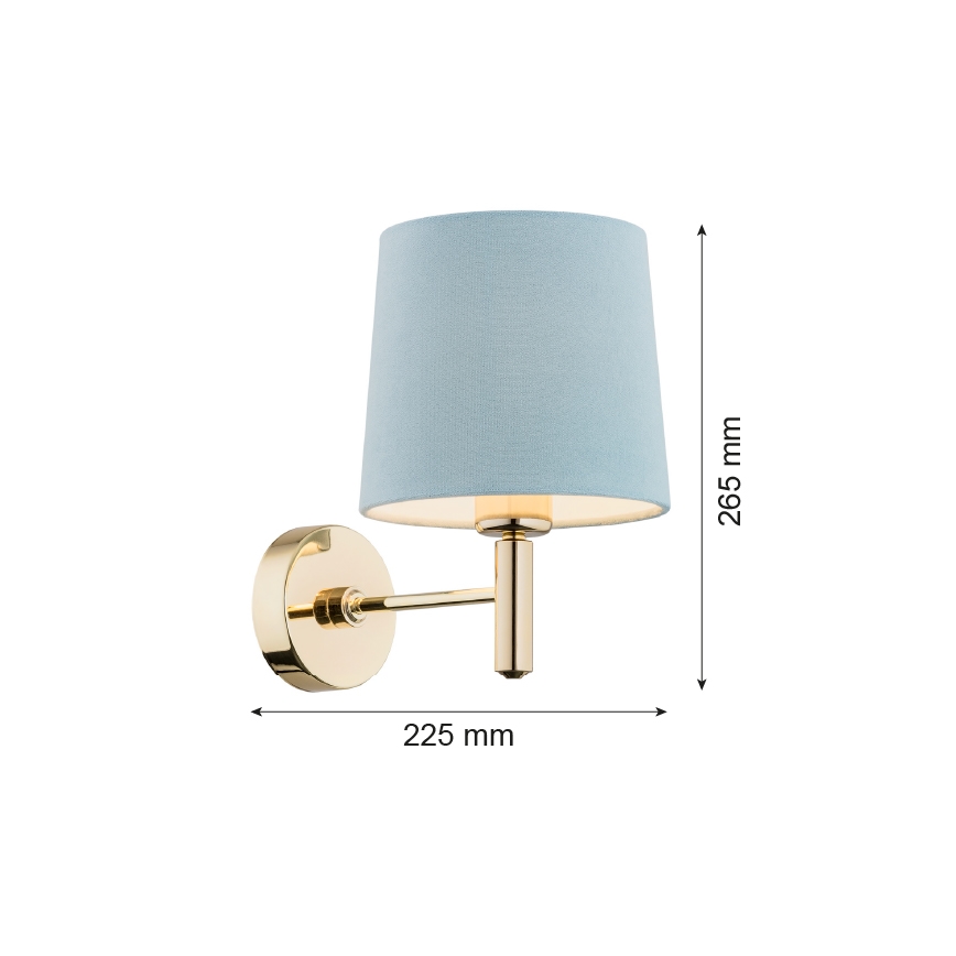 Brilagi - MONTE Wall Light 1xE27/15W/230V Blue/Gold
