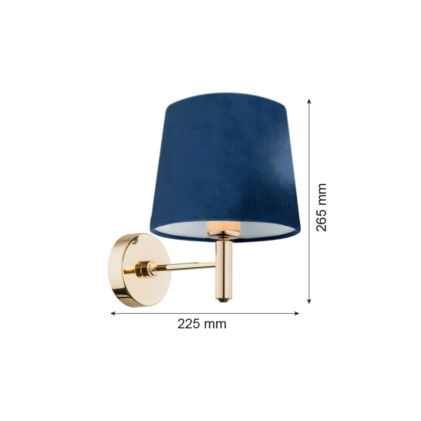 Brilagi - MONTE Wall Light 1xE27/15W/230V Blue/Gold
