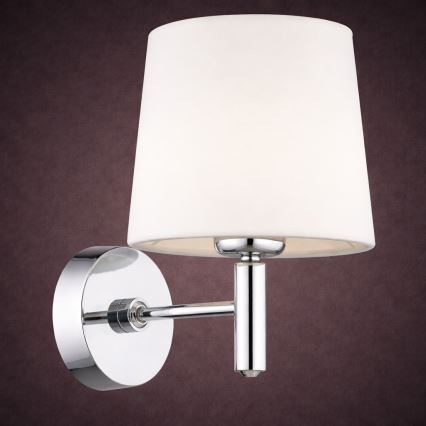 Brilagi - MONTE Wall Light 1xE27/15W/230V Cream/Glossy Chrome