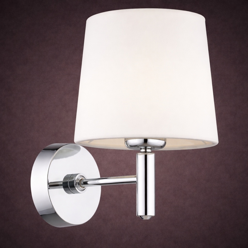 Brilagi - MONTE Wall Light 1xE27/15W/230V Cream/Glossy Chrome