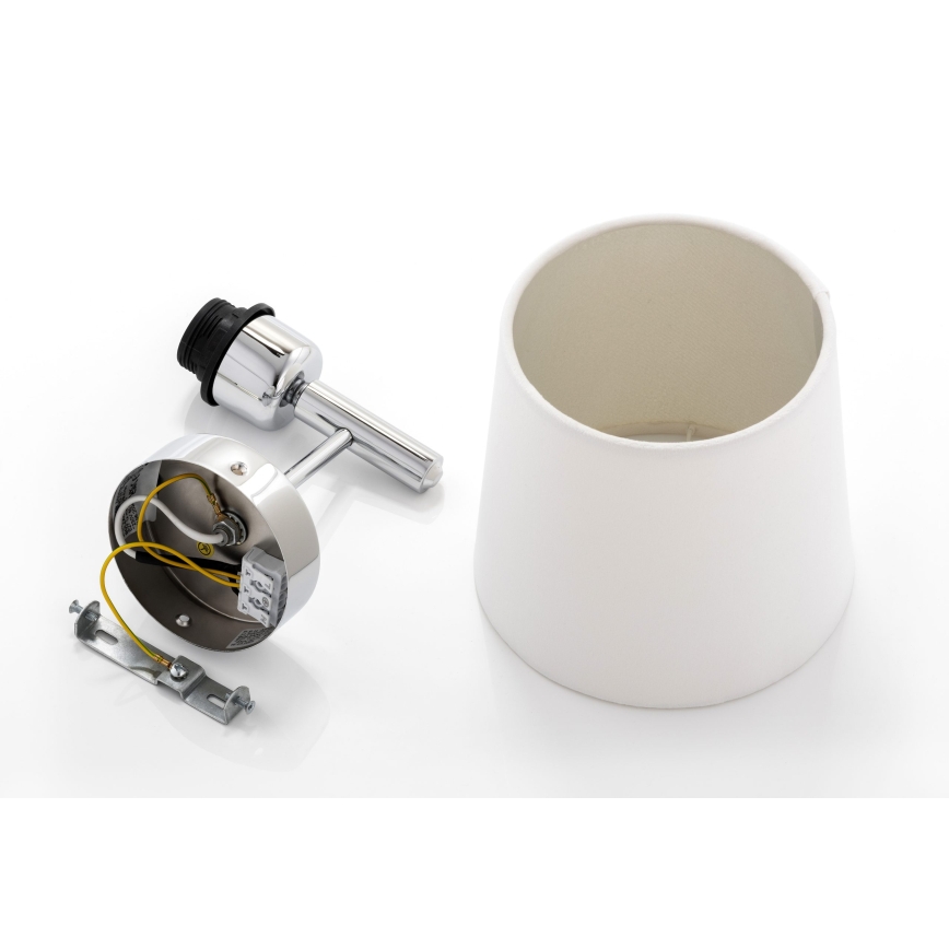 Brilagi - MONTE Wall Light 1xE27/15W/230V Cream/Glossy Chrome